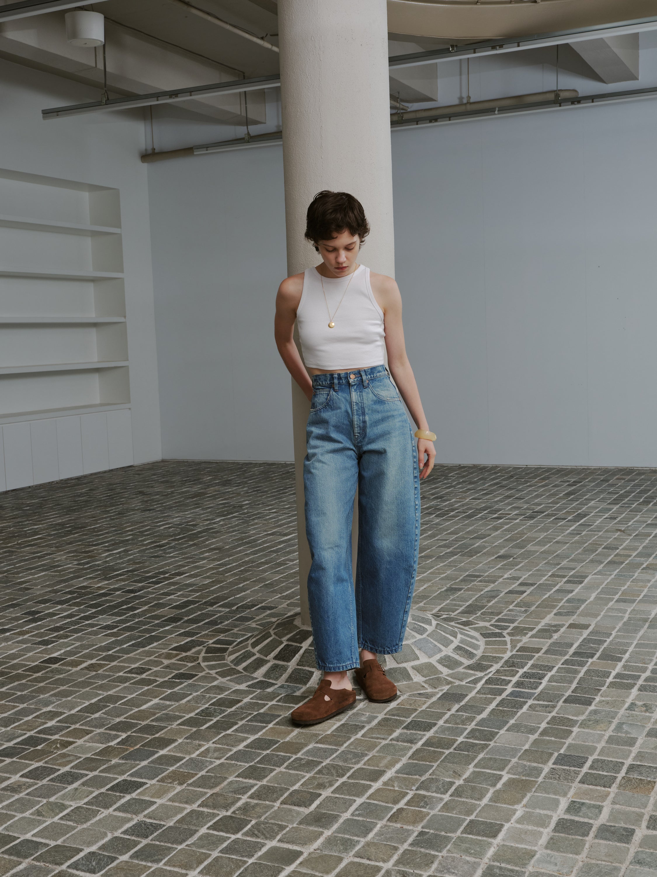 サーキュラーデニム コクーンワイドレッグ (women)