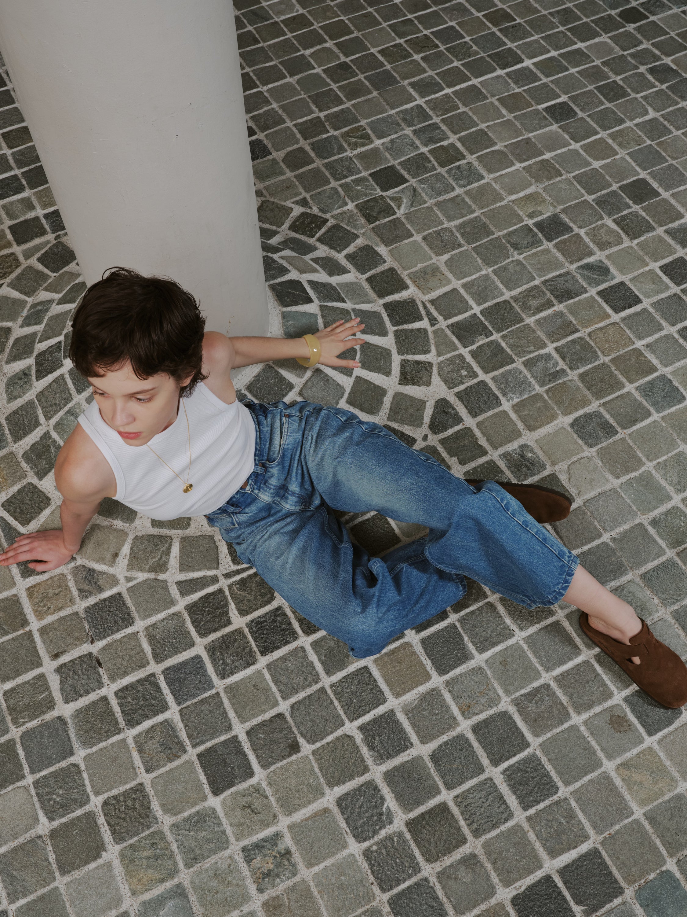 サーキュラーデニム コクーンワイドレッグ (women)