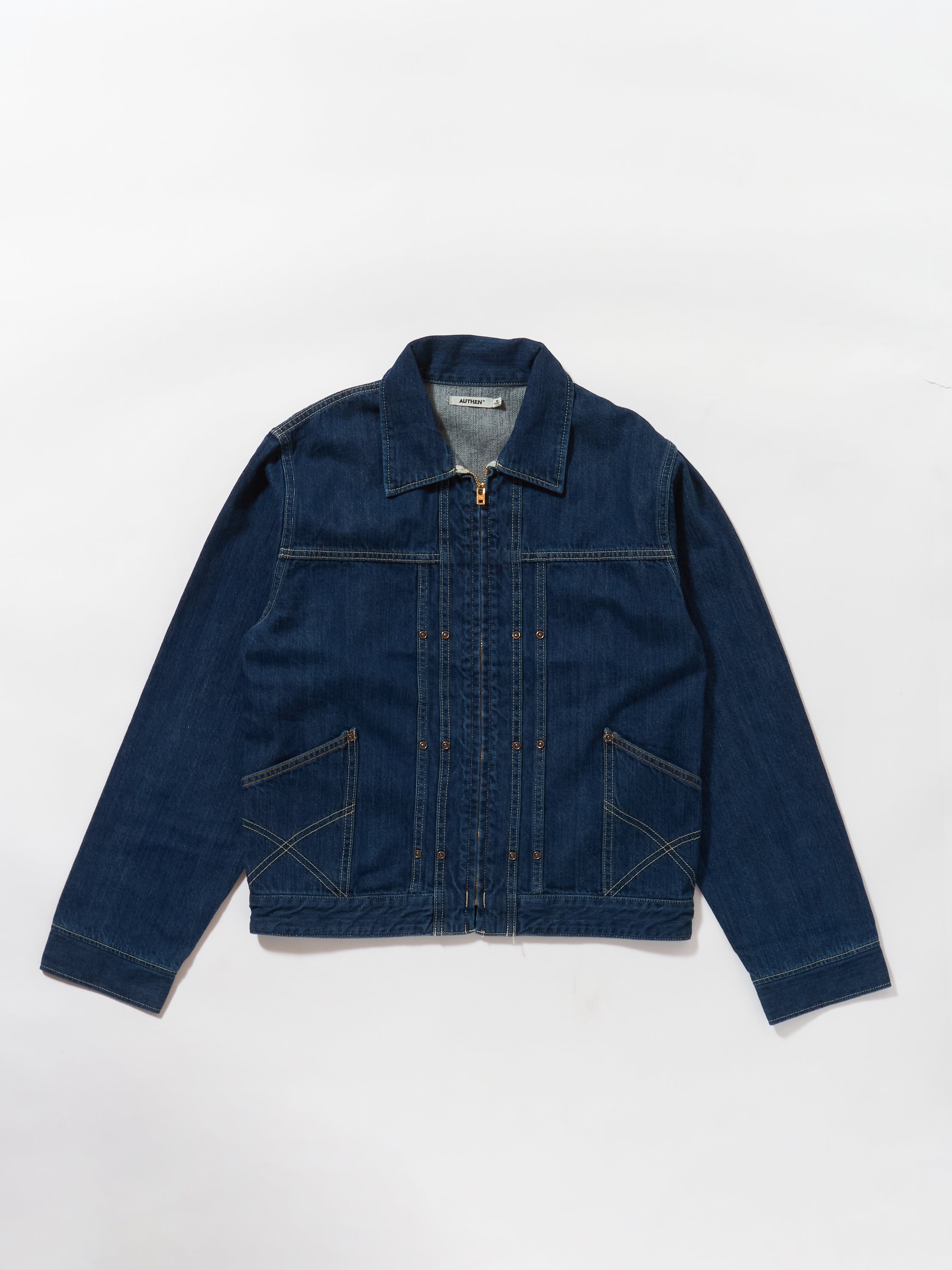 VINTAGE DENIM RIDING JACKET