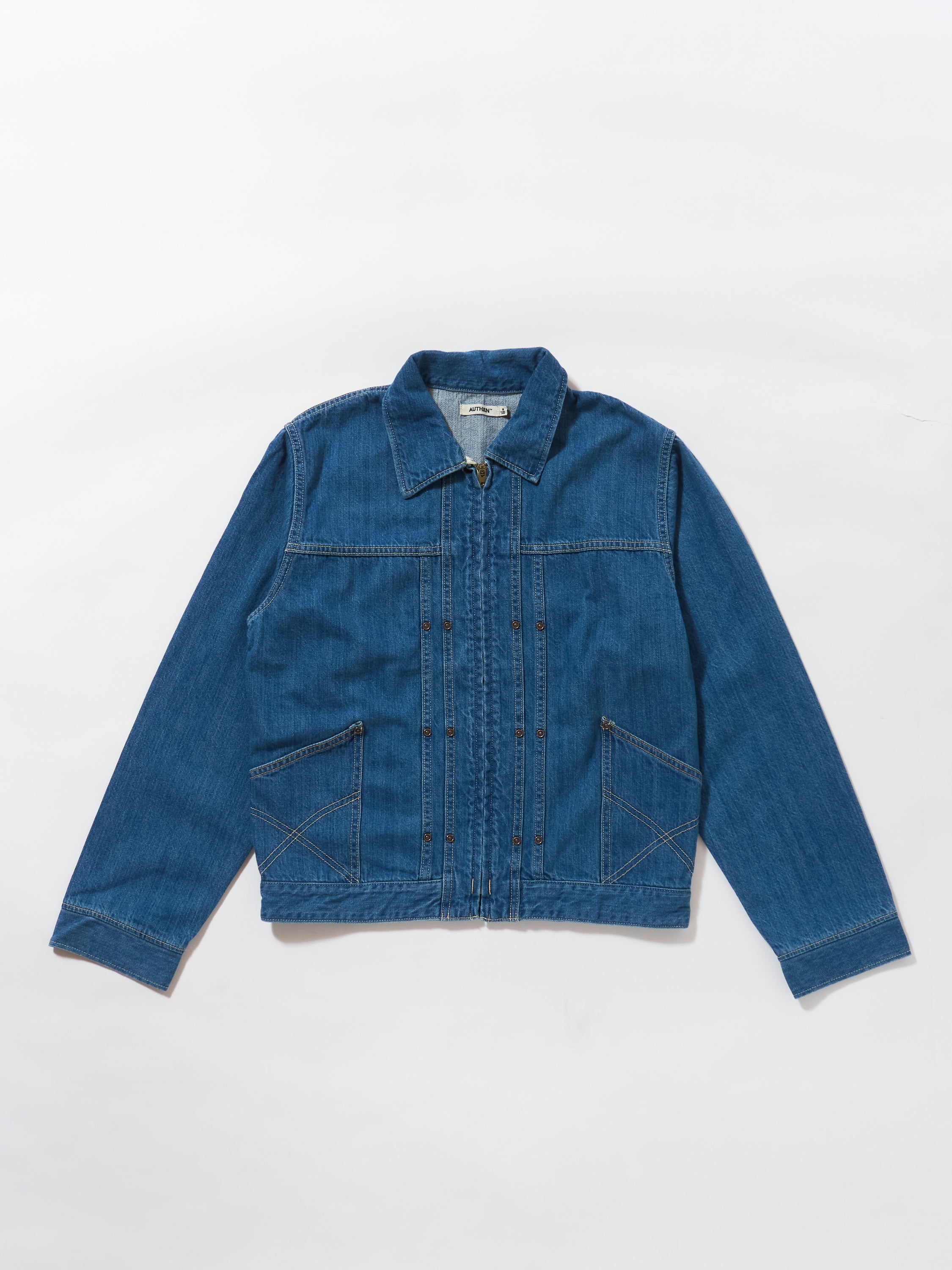 VINTAGE DENIM RIDING JACKET