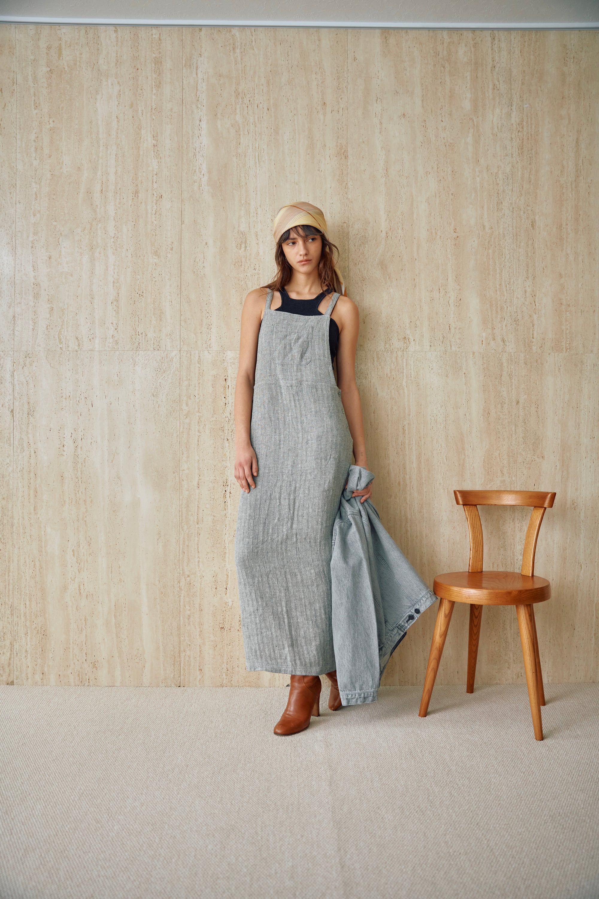 SILK/LINEN SALOPETTE SKIRT (women)