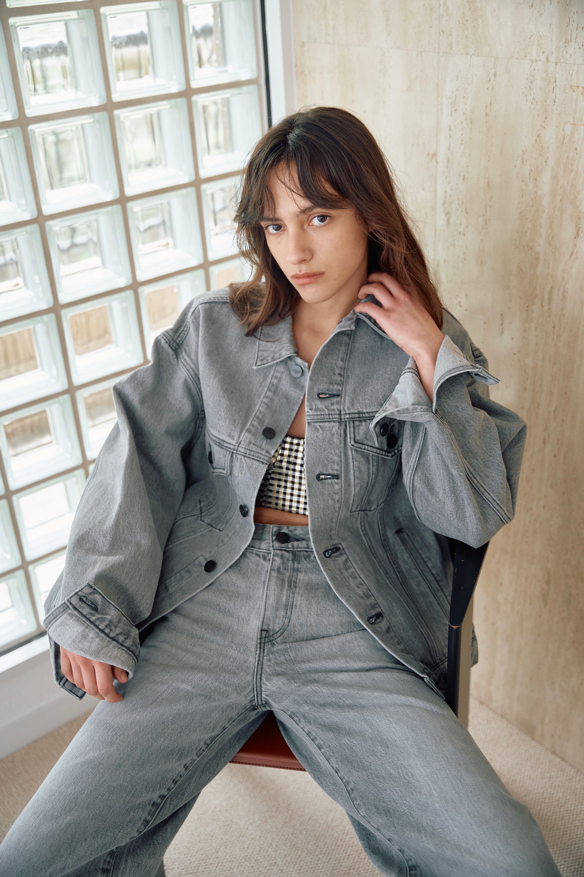 "TURK" TRUCKER JACKET BK