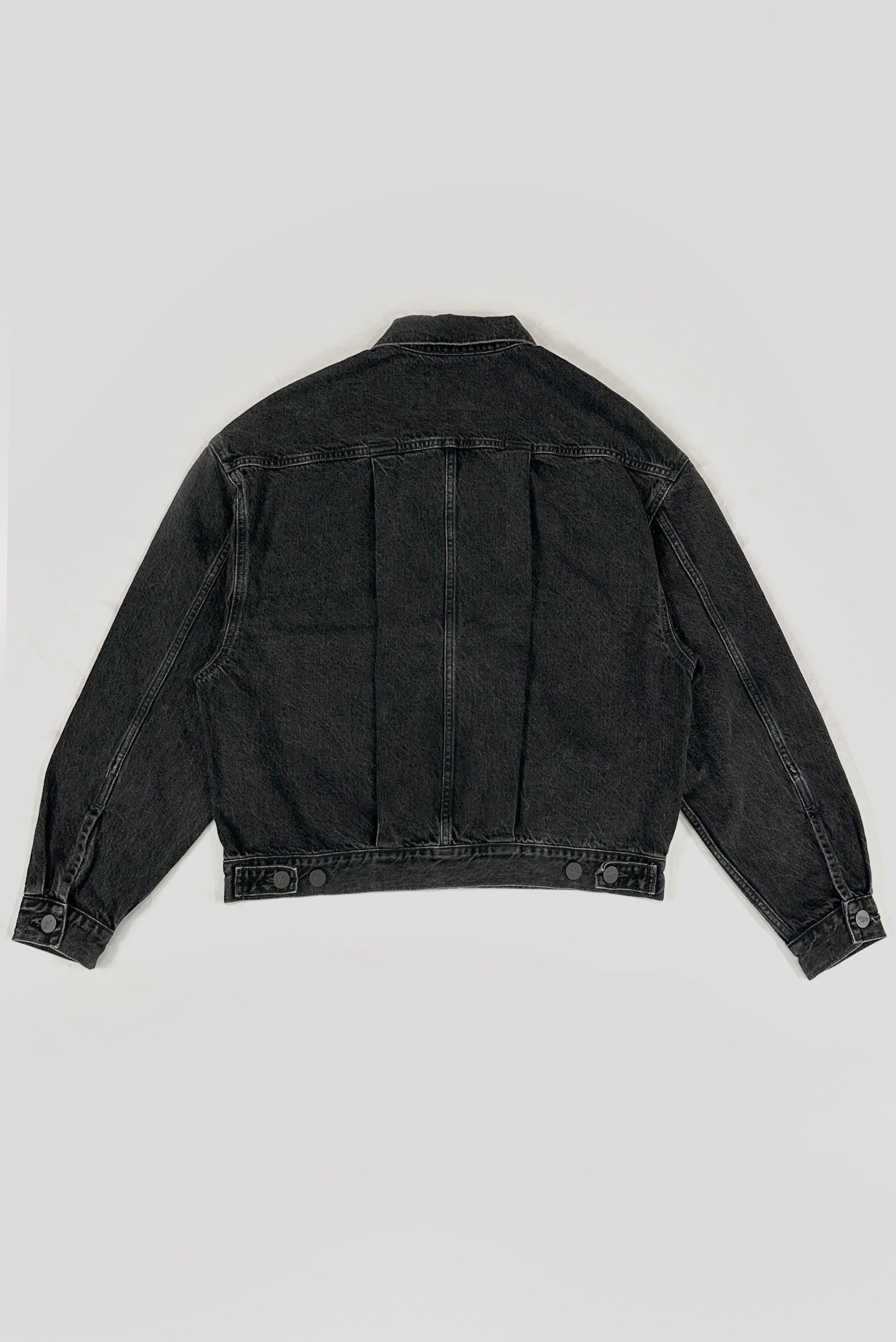 ブラックデニム トラッカージャケット