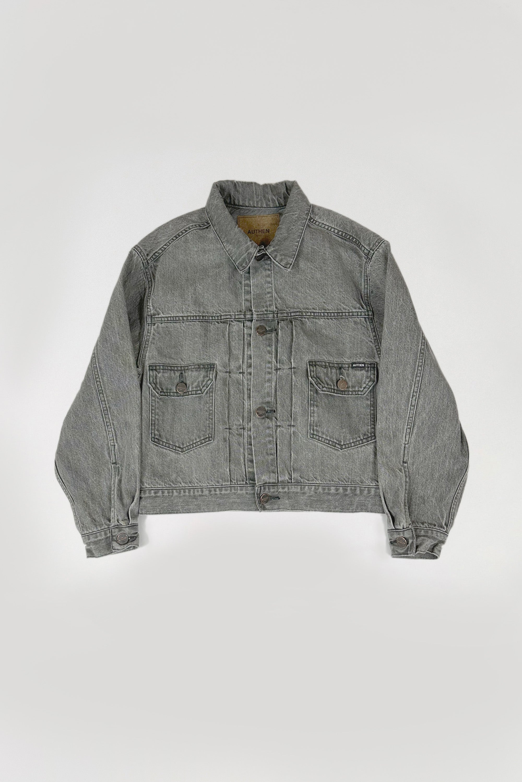 ブラックデニム トラッカージャケット