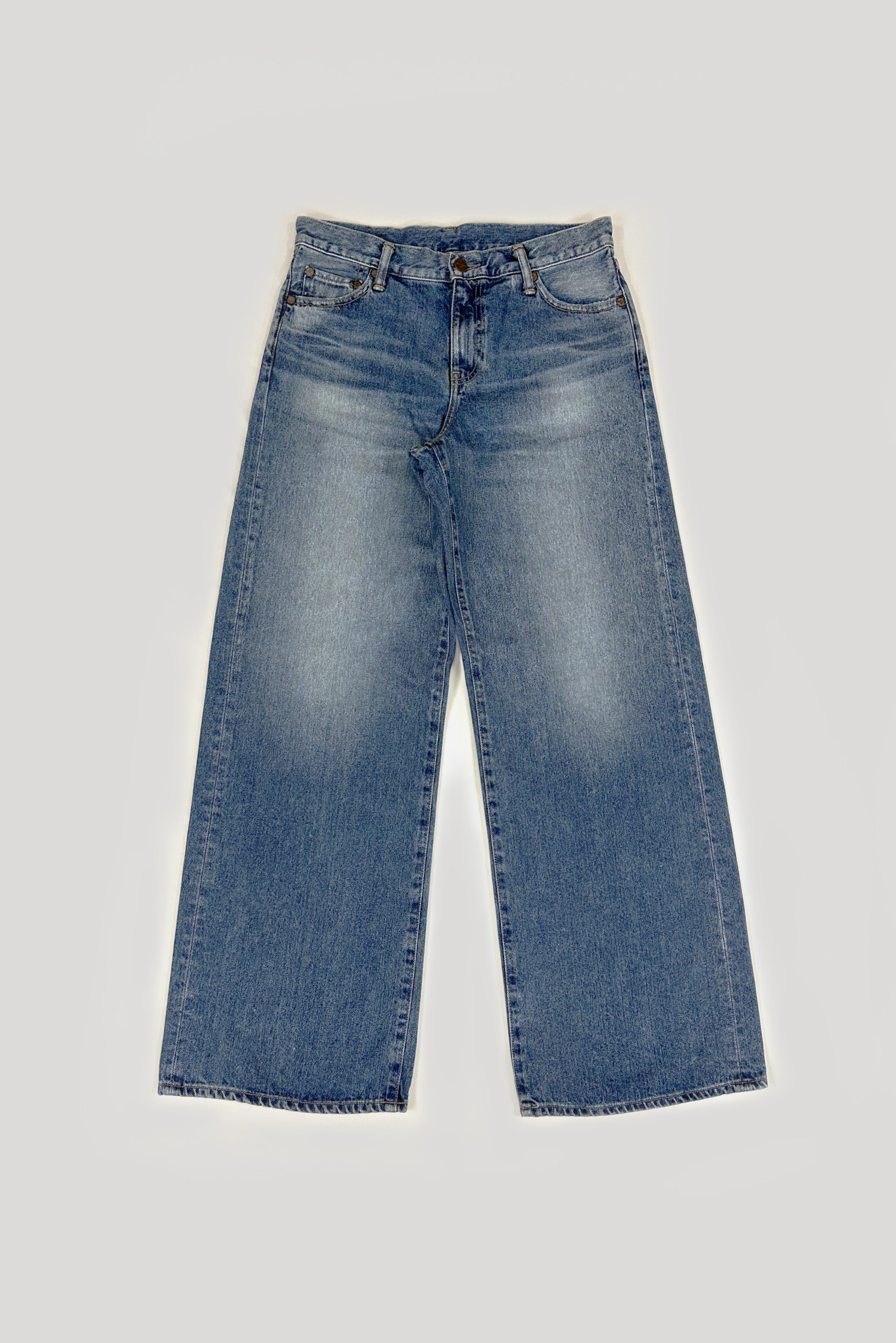 サーキュラーデニム ローライズワイドレッグ (women)