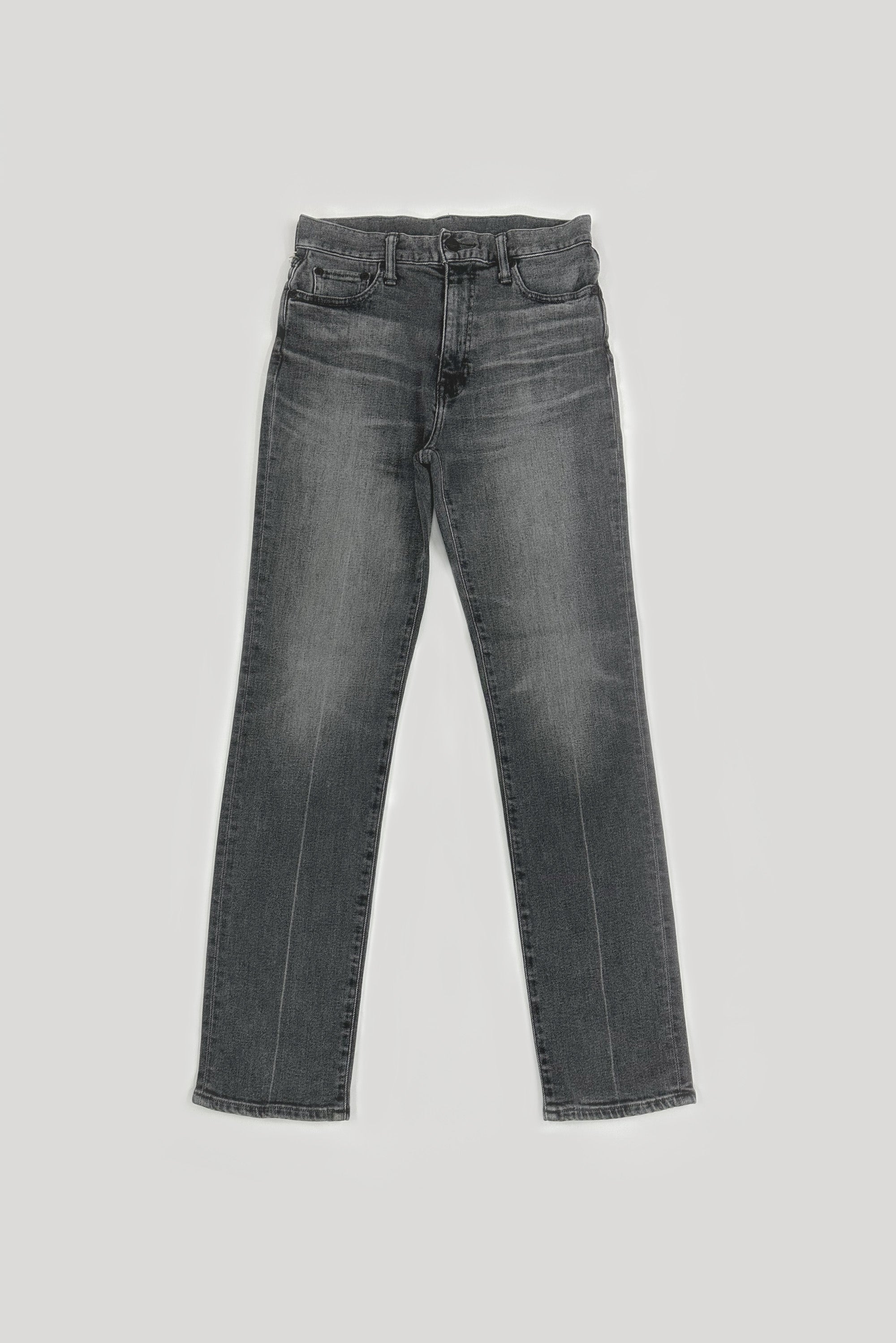 ブラックデニム スリムストレート