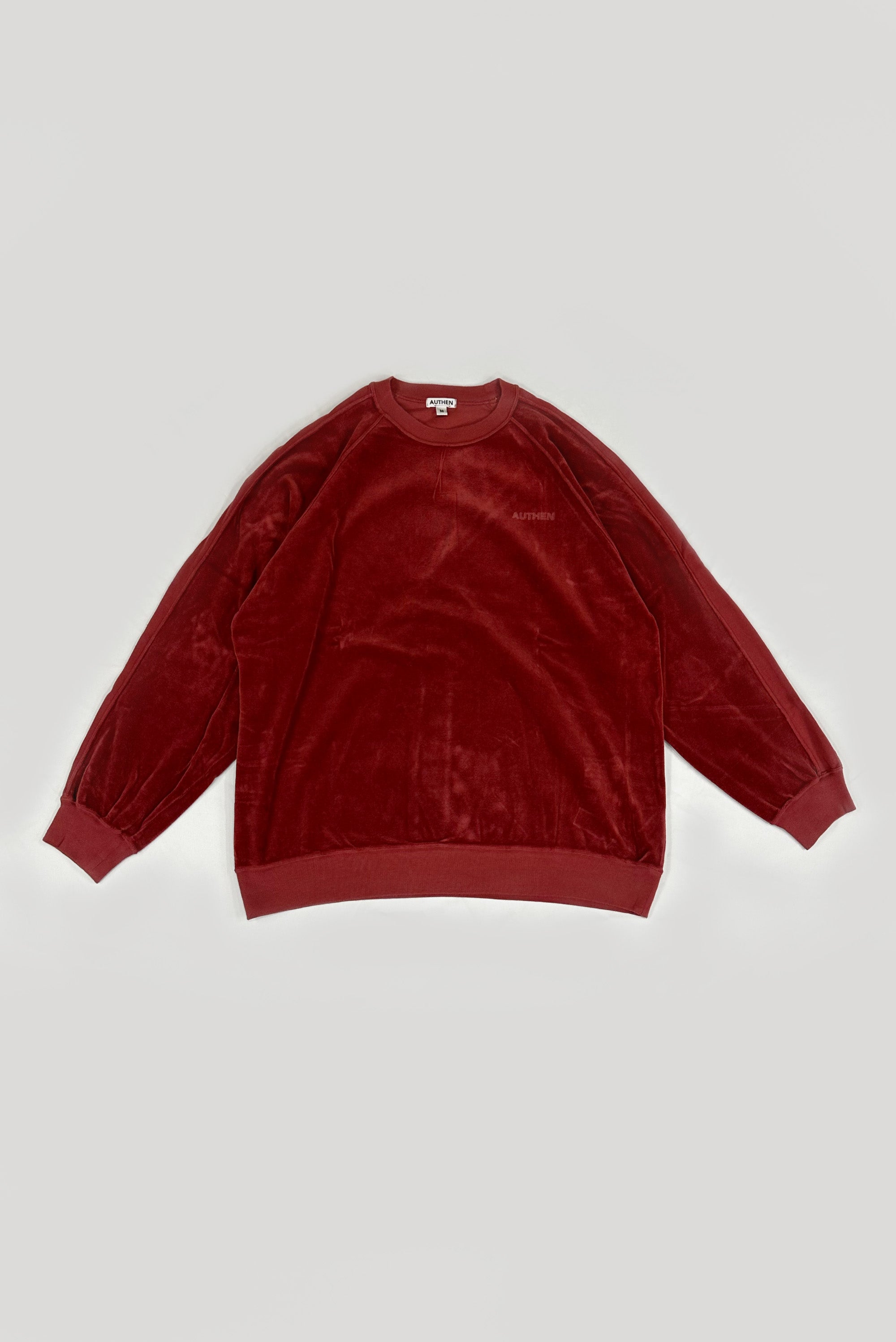 オーガニックコットン ベロアスウェット