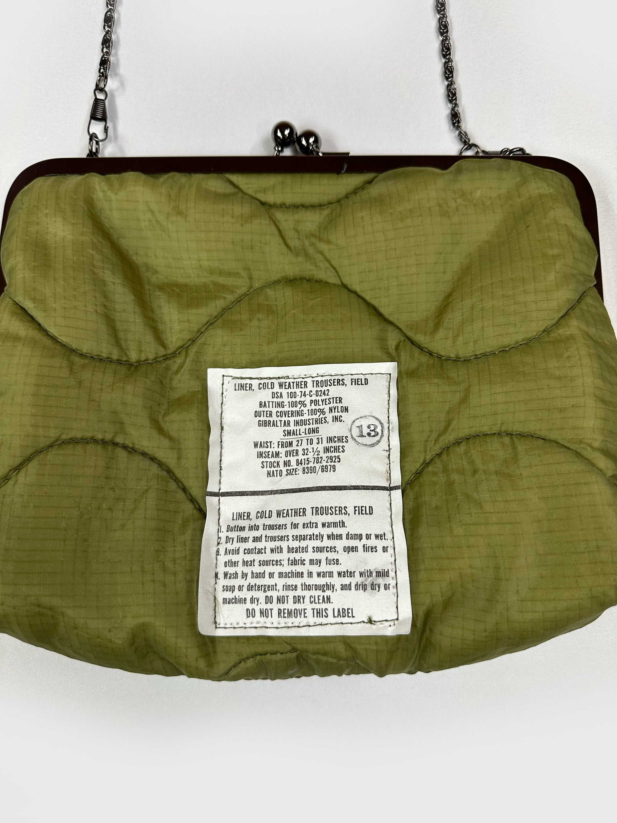 アップサイクル ライナークラスプバッグ