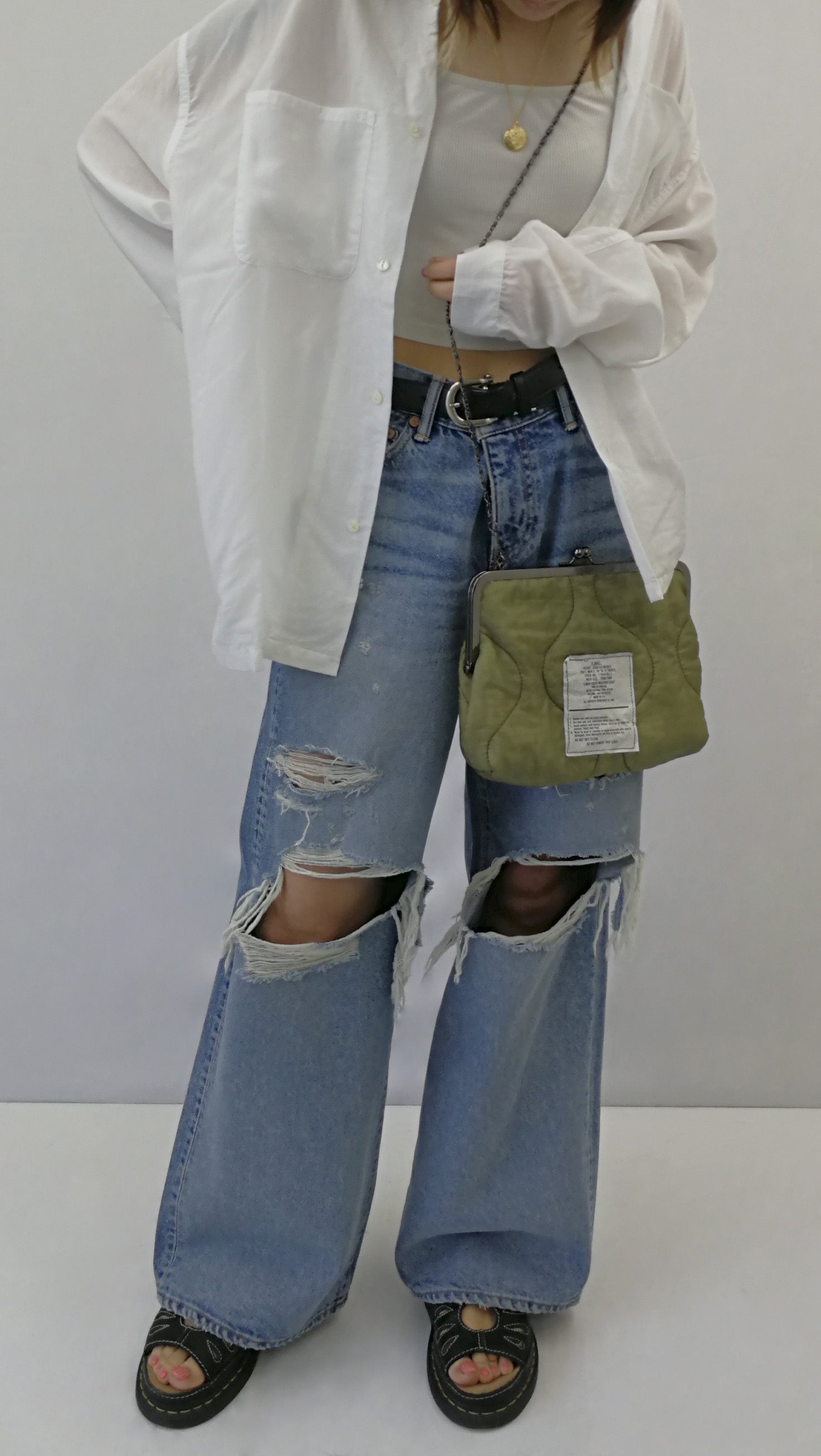 アップサイクル ライナークラスプバッグ