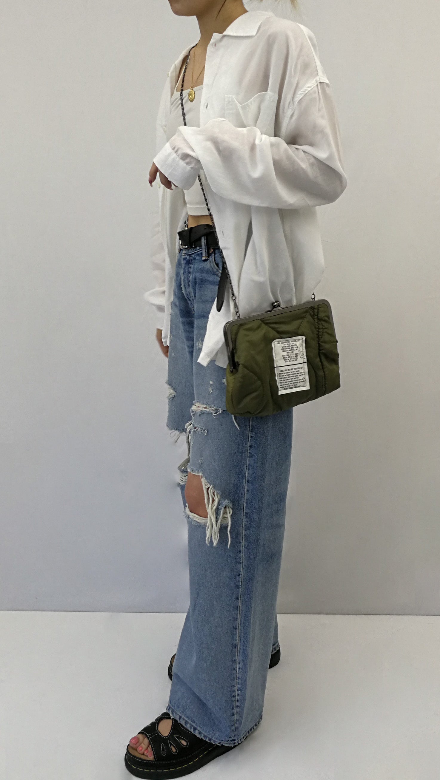 アップサイクル ライナークラスプバッグ