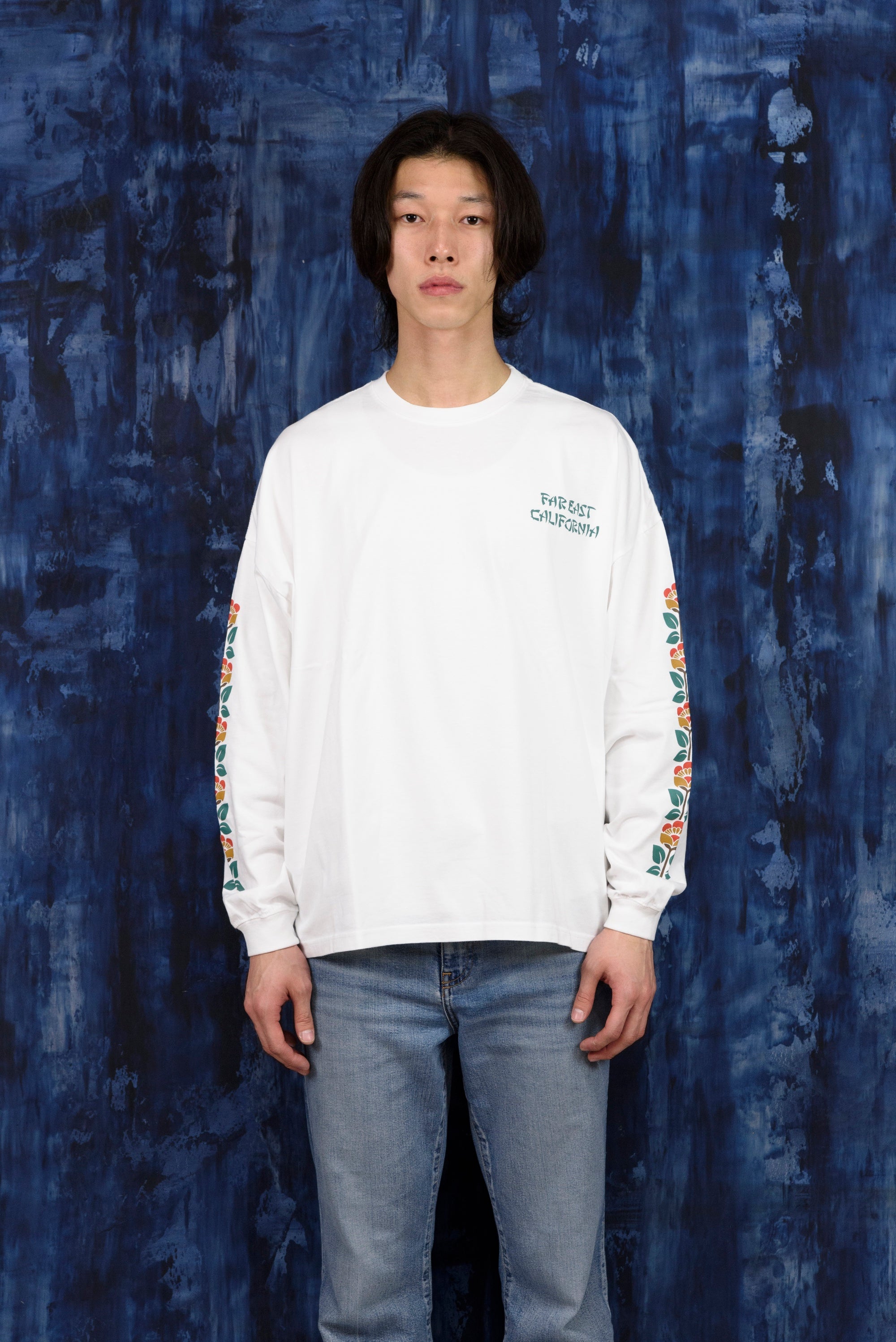 L/S フローラルプリントシャツ