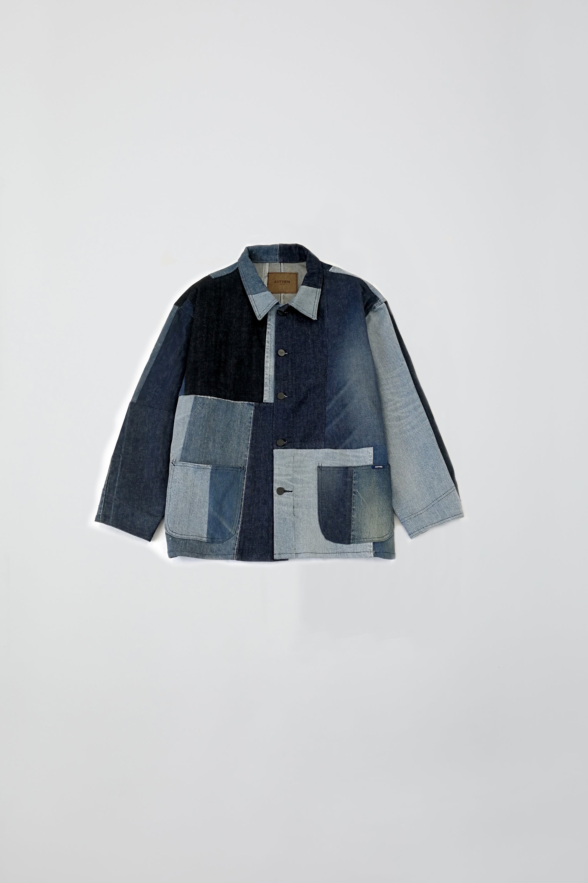 アップサイクル インディゴ パッチワーク ジャケット