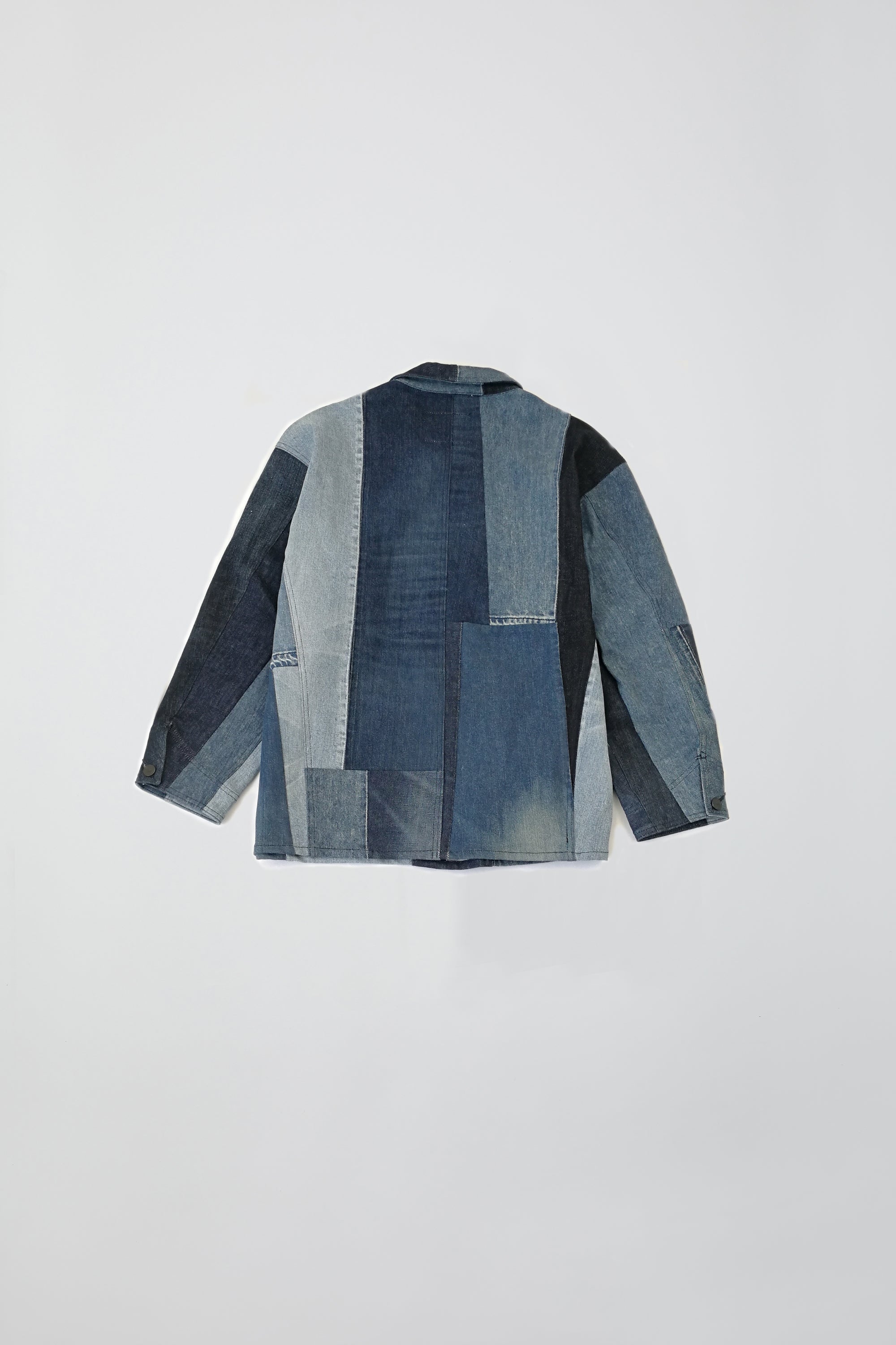 アップサイクル インディゴ パッチワーク ジャケット
