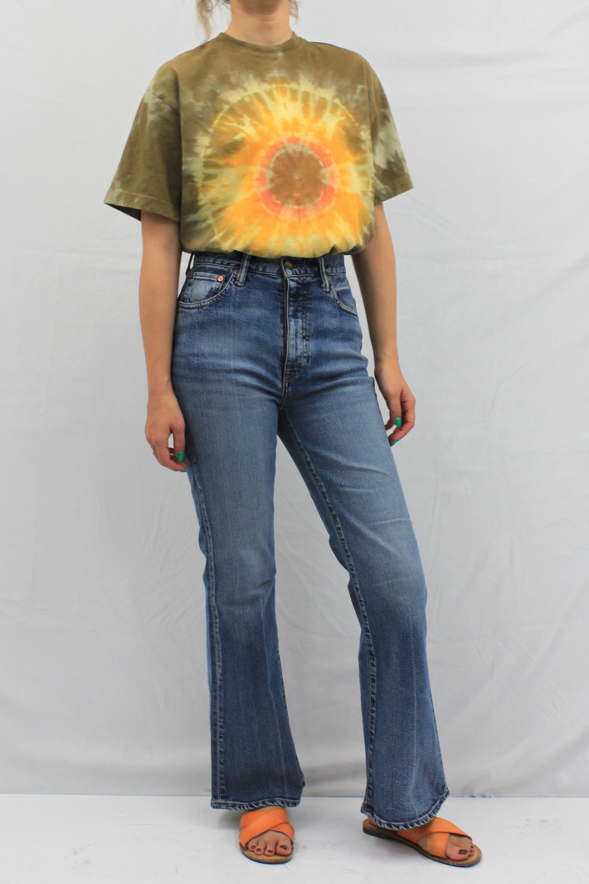 S/SタイダイフローラルTシャツ