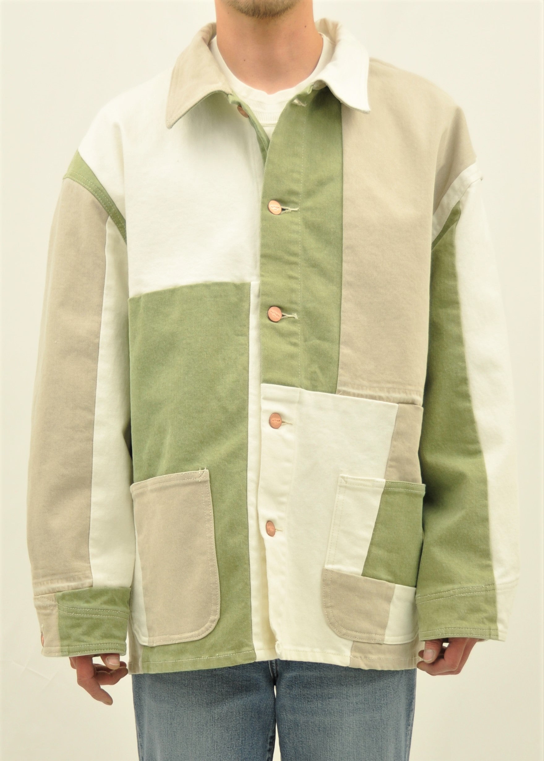 アップサイクル デニムカバーオール