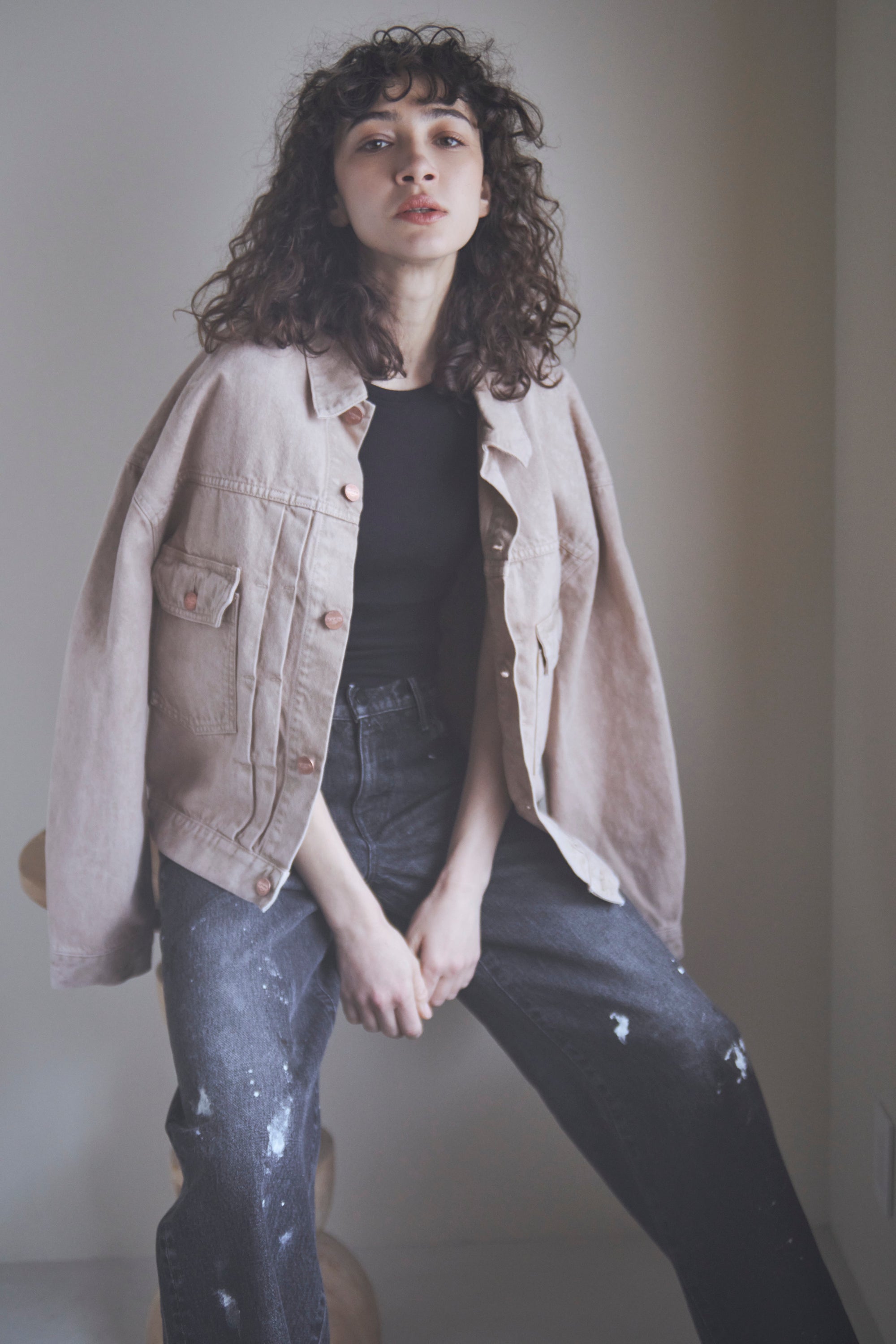 ジャンブルダイ デニムトラッカージャケット