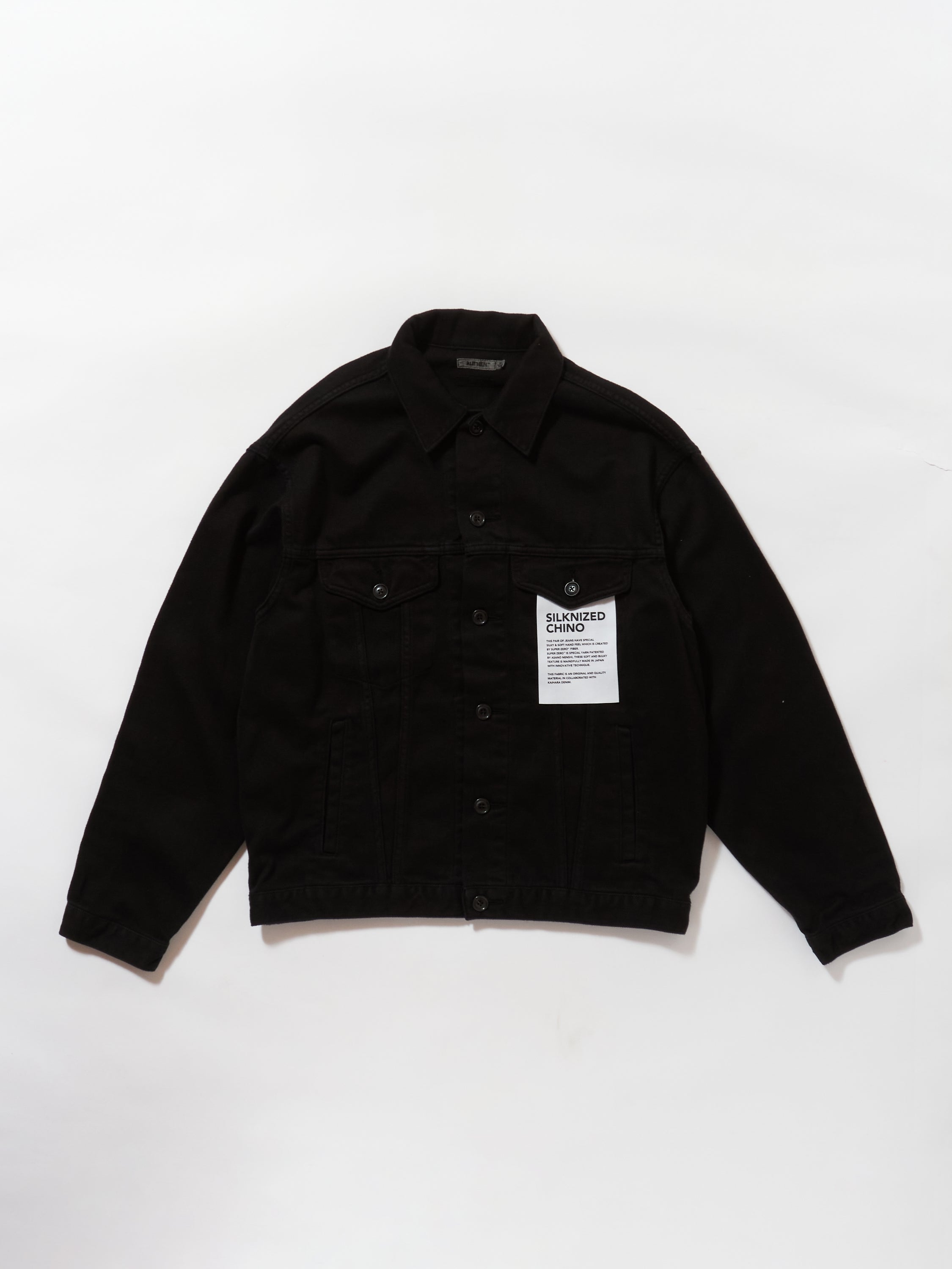 SILKNIZED CHINO TRUCKER JACKET (men)