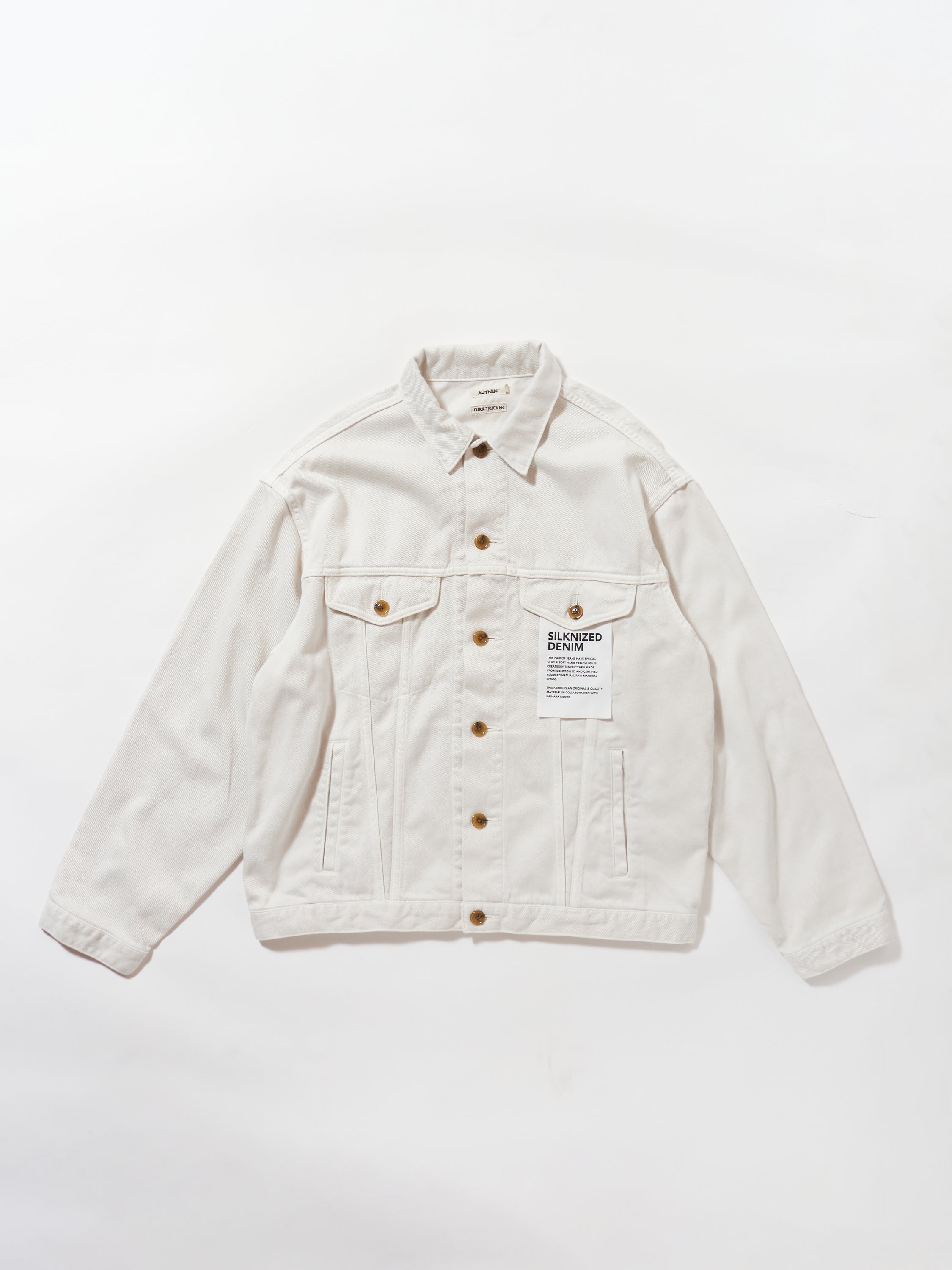 SILKNIZED CHINO TRUCKER JACKET (men)
