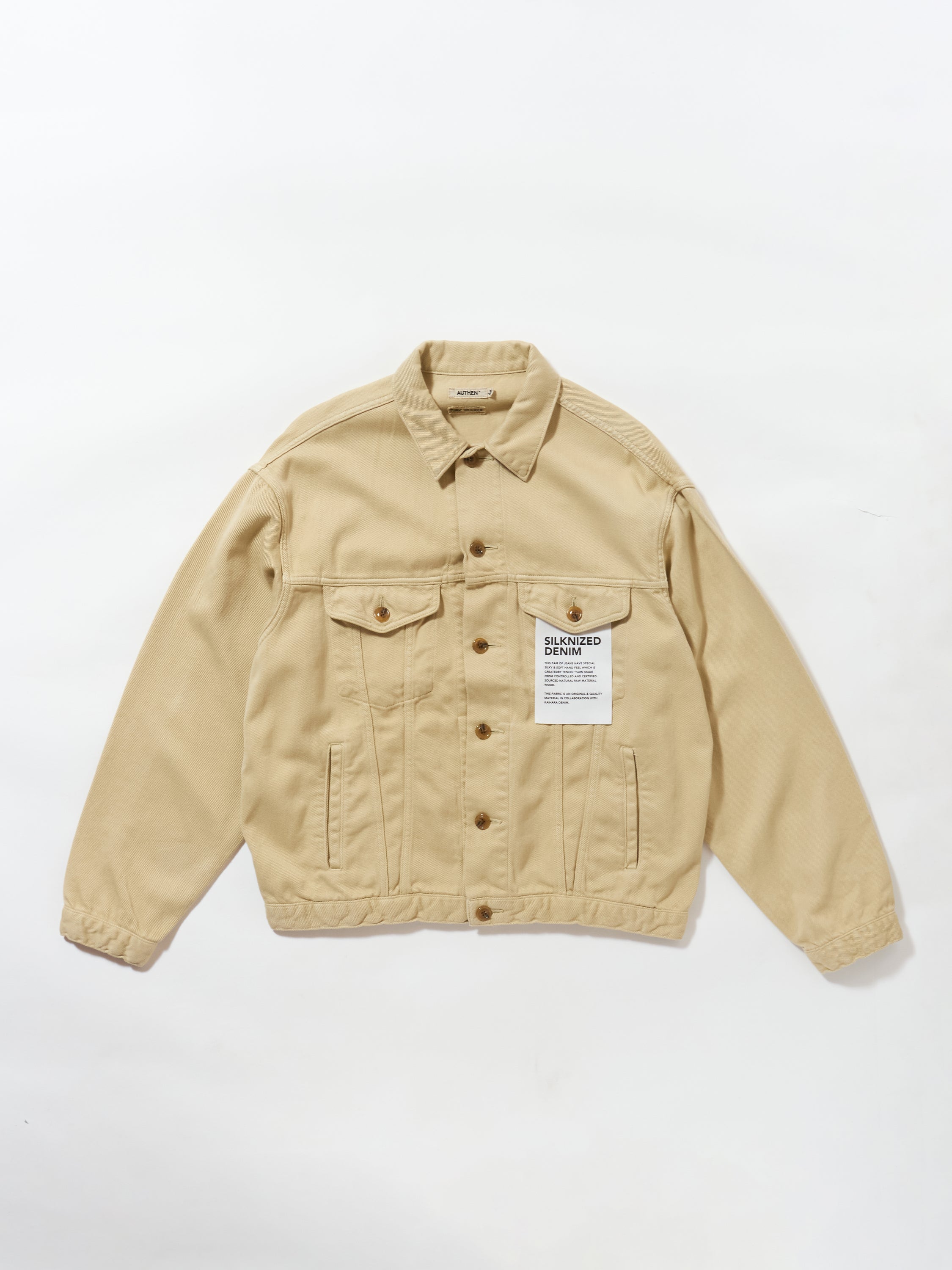 SILKNIZED CHINO TRUCKER JACKET (men)