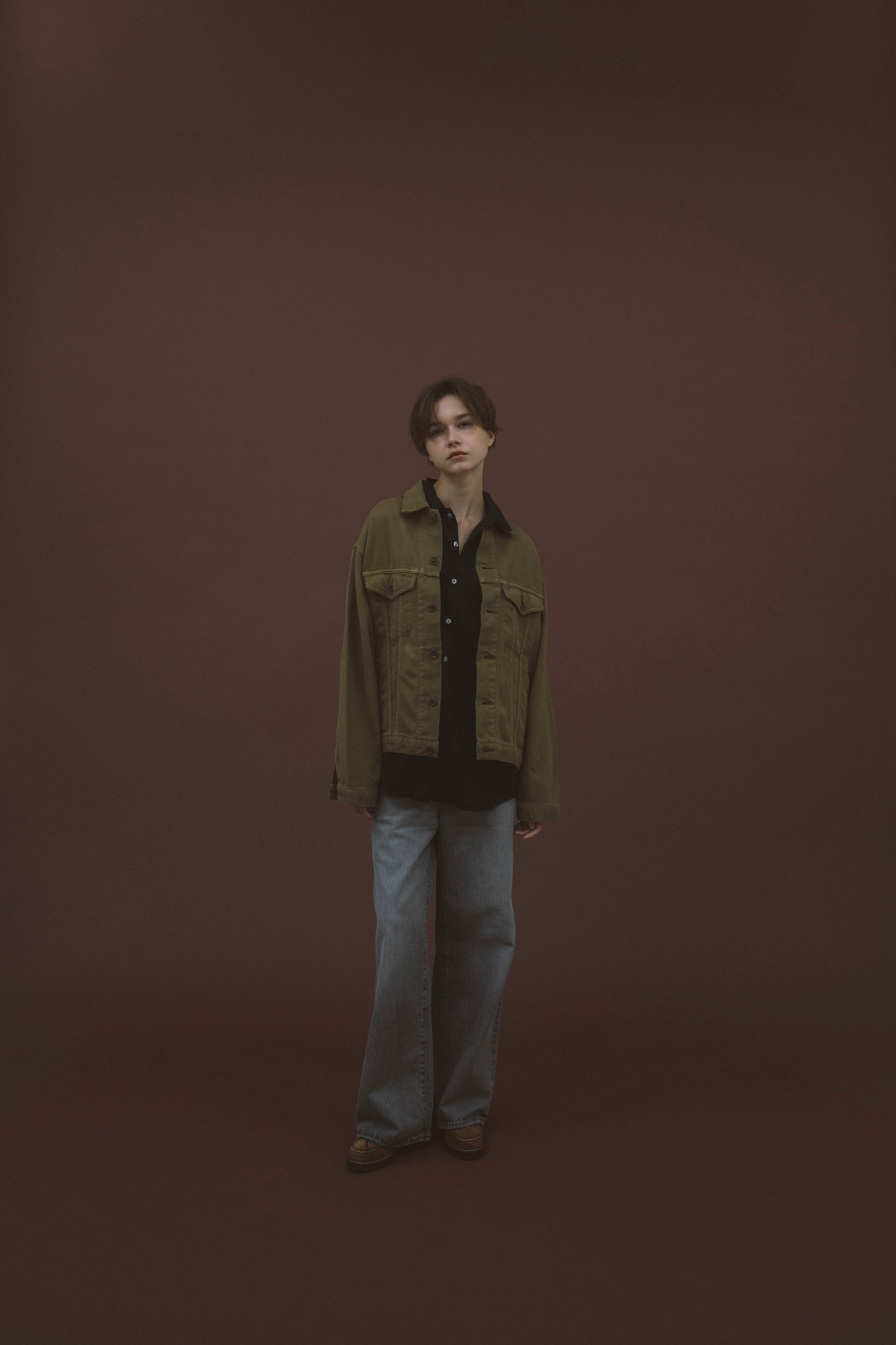 SILKNIZED CHINO TRUCKER JACKET (men)