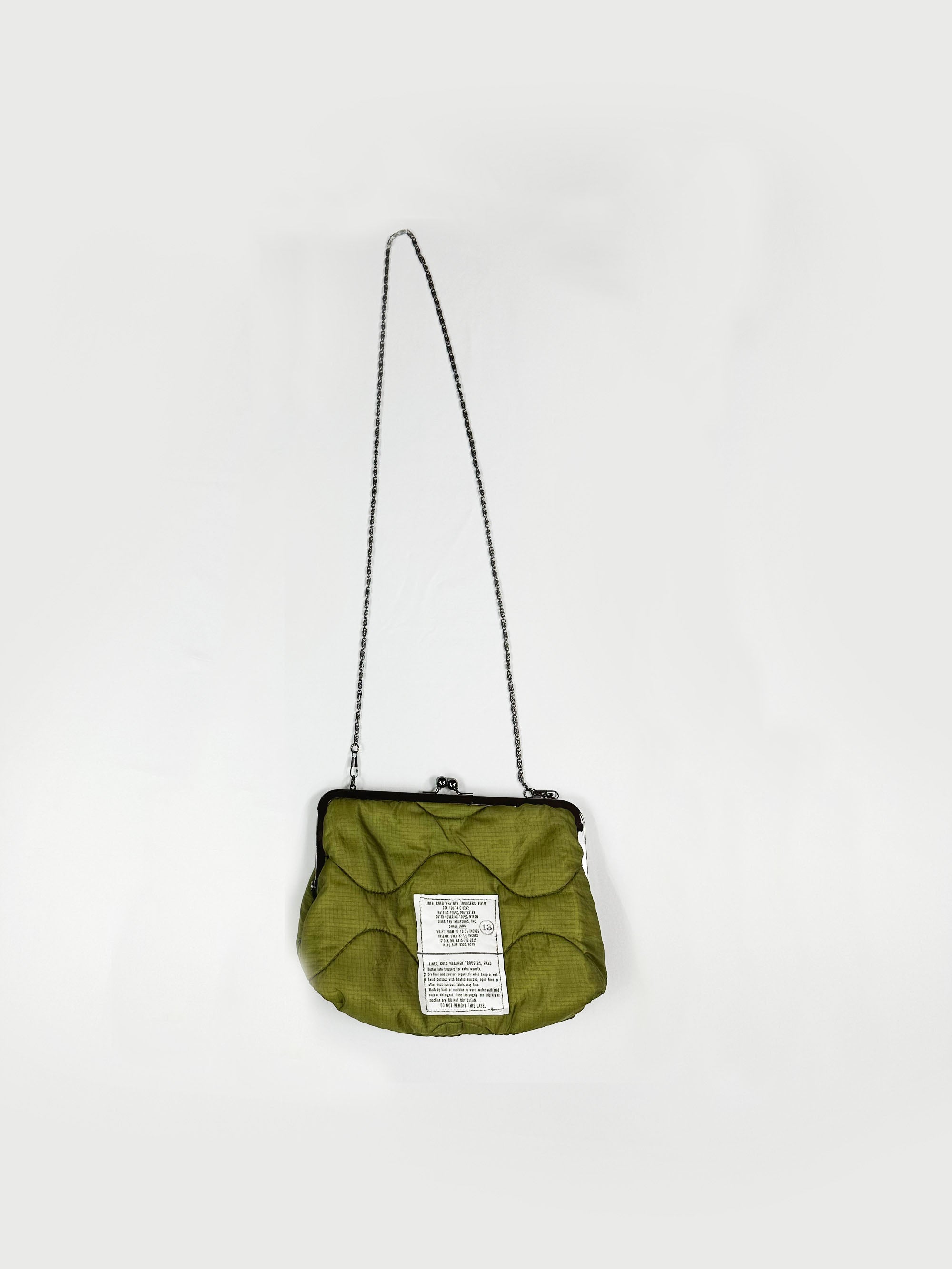 Up cycle liner clasp bag
