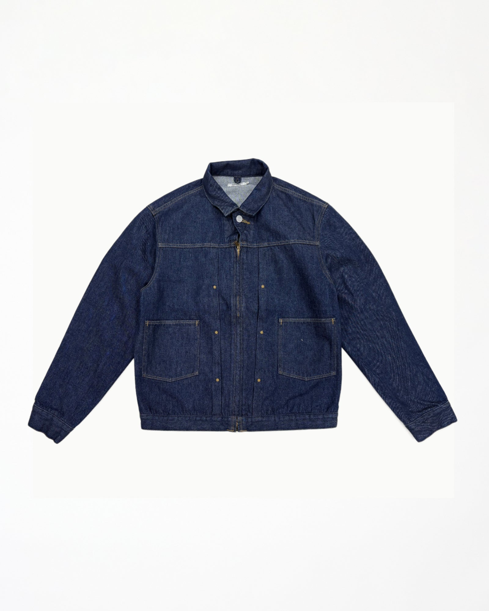 VINTAGE  DENIM ZIP UP JACKET