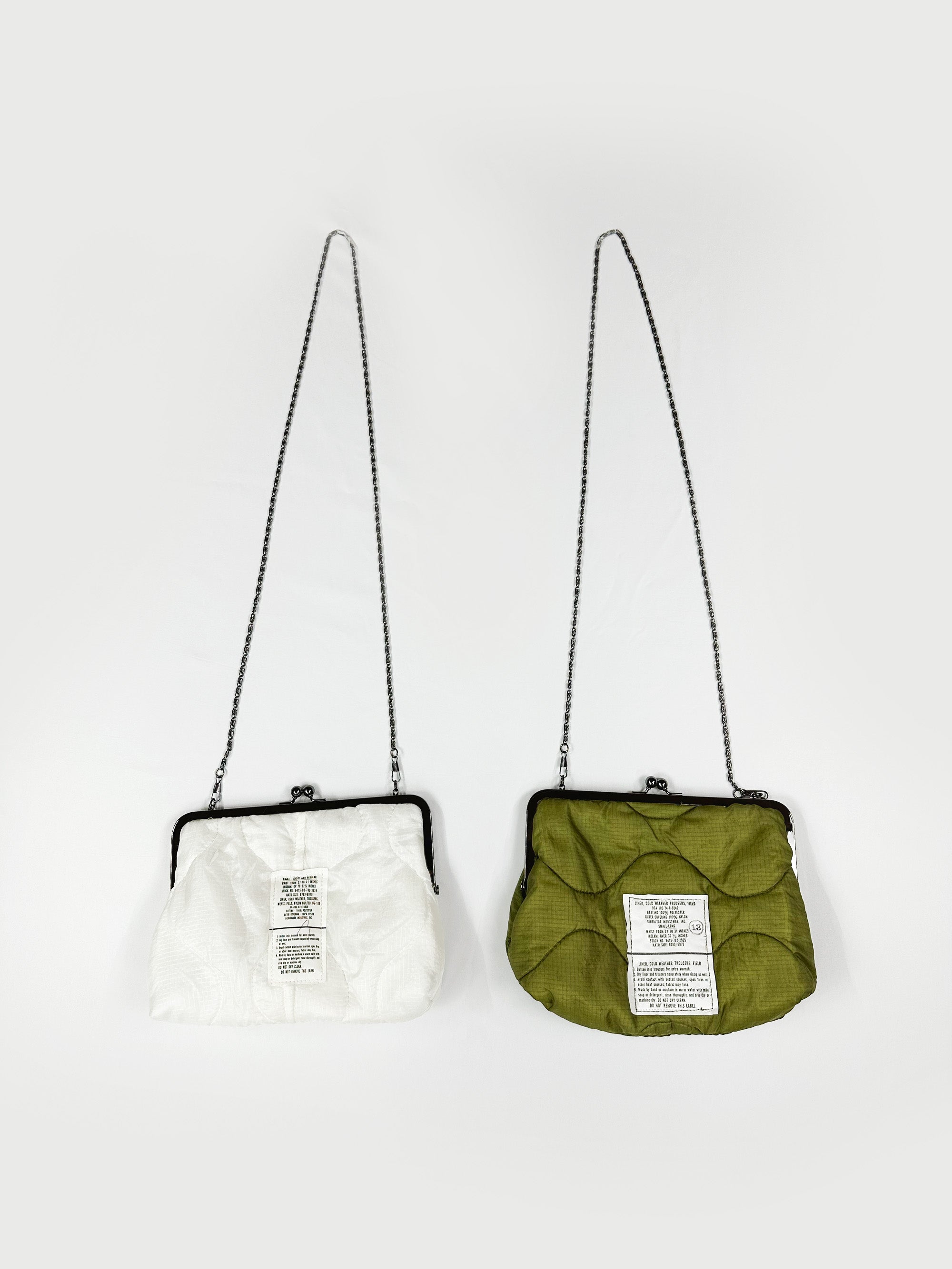 Up cycle liner clasp bag
