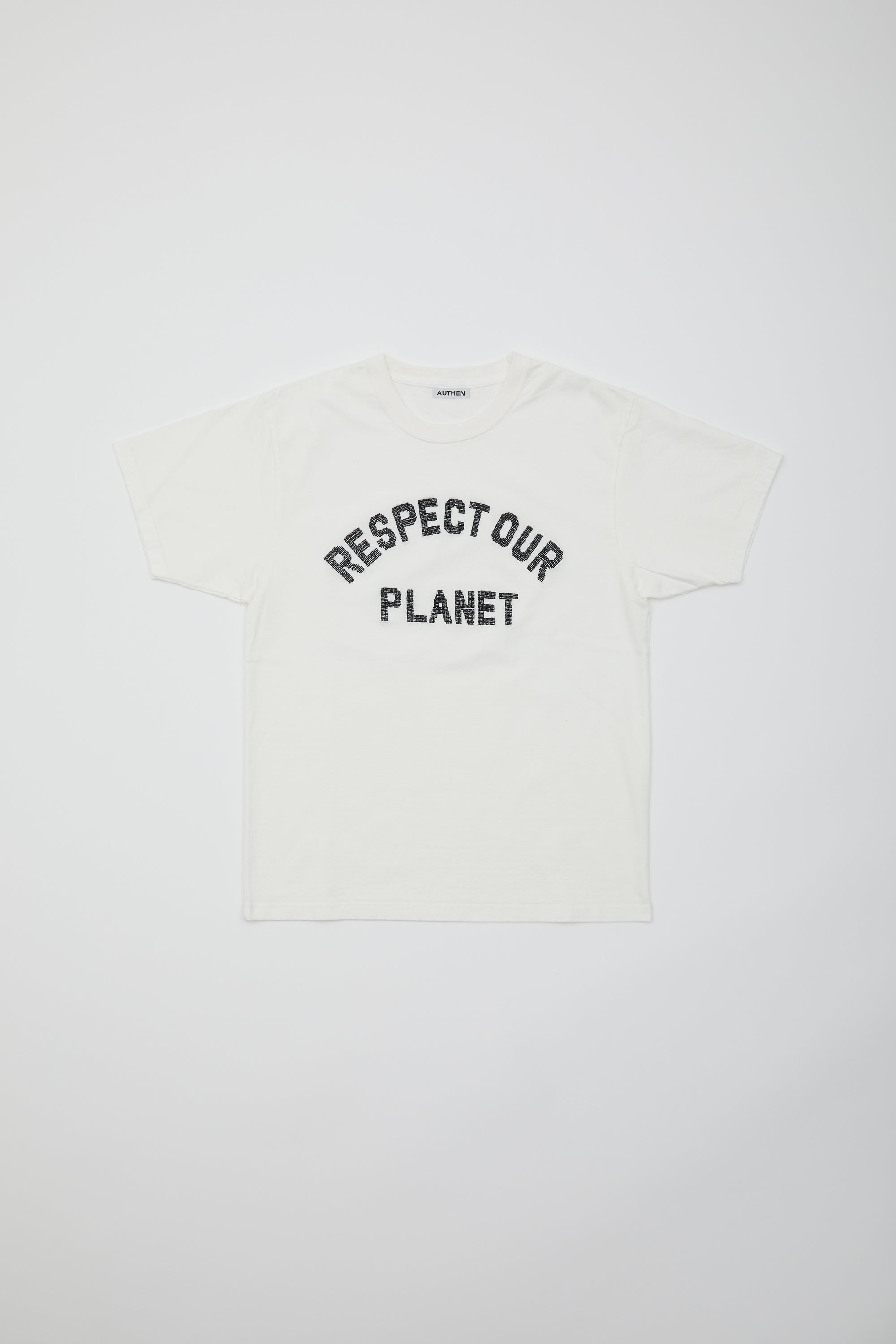 オーガニックコットン SS　リスペクト　刺繍Tシャツ