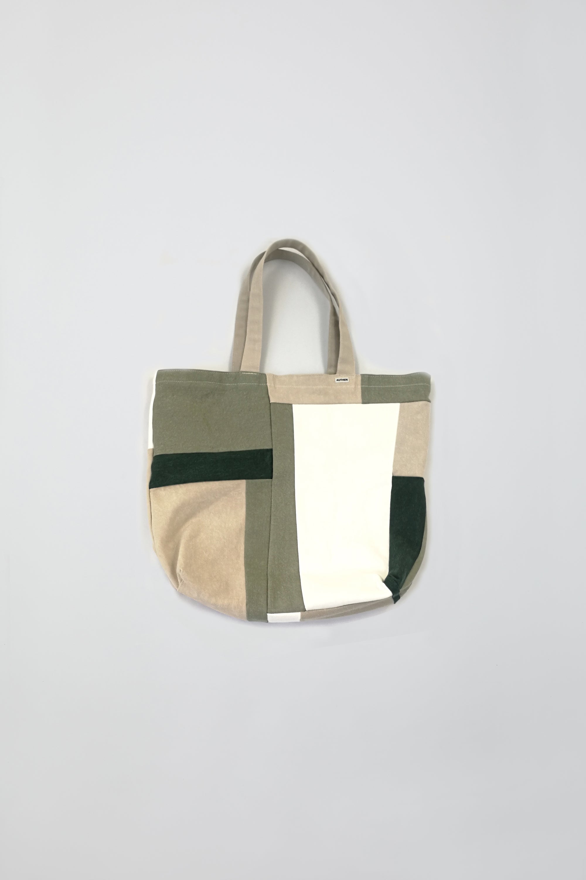 Patch work tote bag