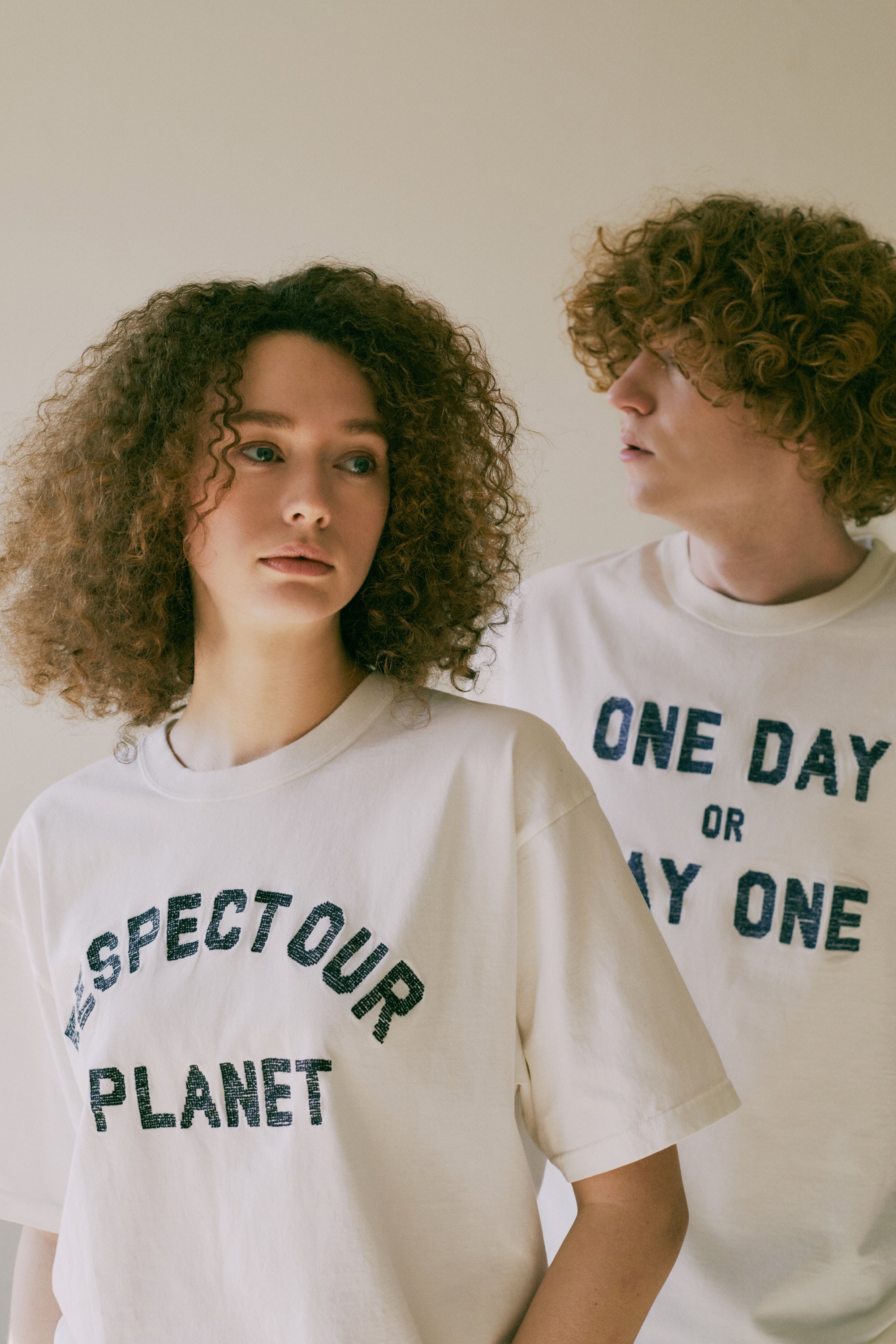 オーガニックコットン SS　リスペクト　刺繍Tシャツ